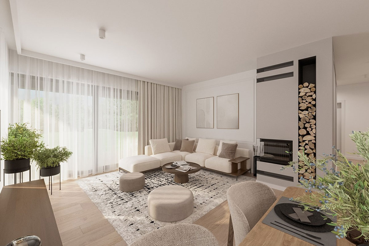 House Plan with 1-Car Front Entry Garage and 3 Bedrooms