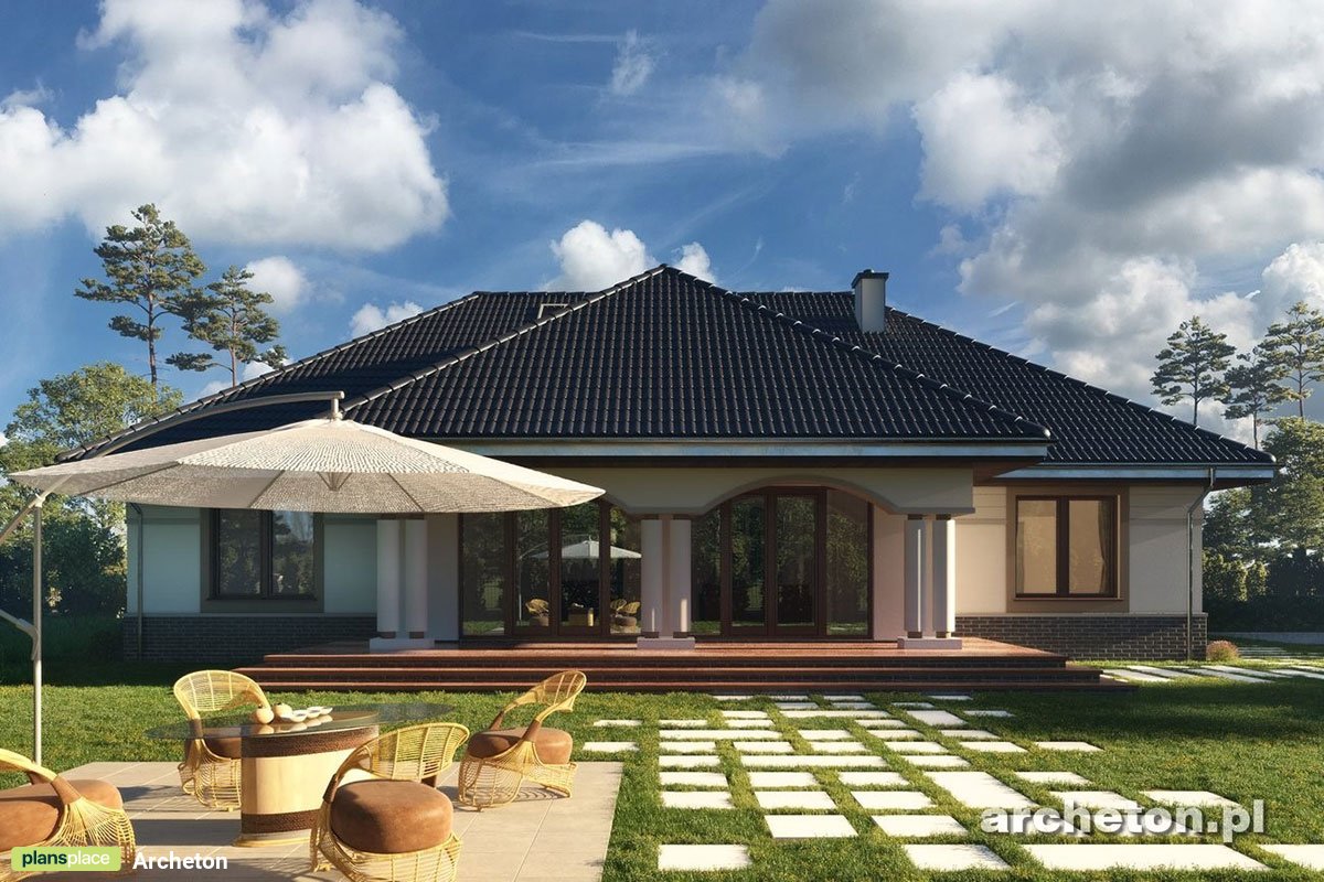 3-Bedroom, 1600 Sq Ft European House Plan with 2-Car Garage