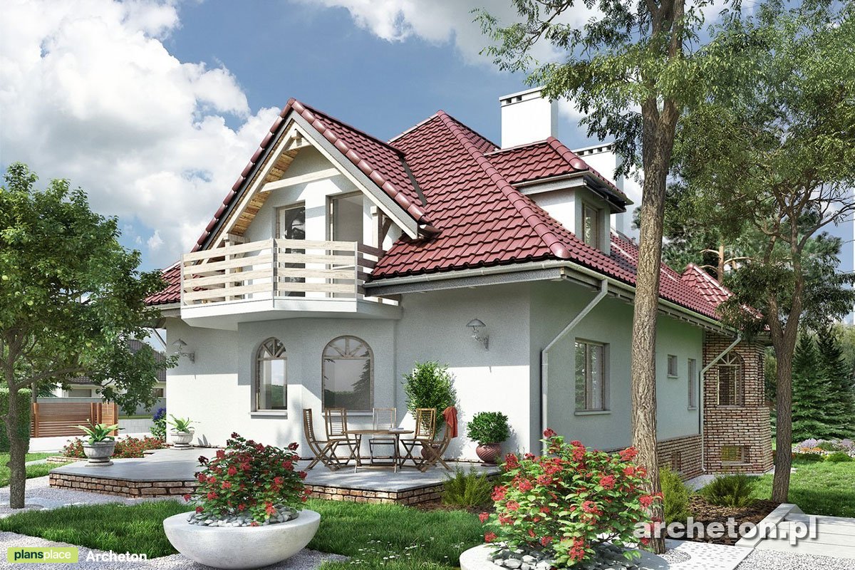 European Home Plan with Basement Garage and Dormers
