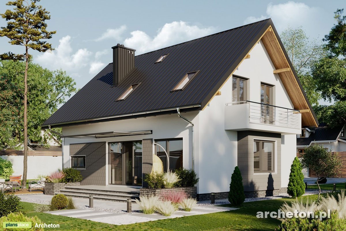 1.5-Story House Plan with 3 Bedrooms and Home Office