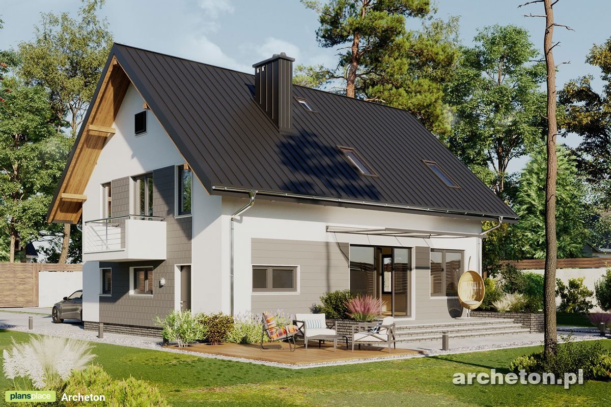 1.5-Story House Plan with 3 Bedrooms and Home Office