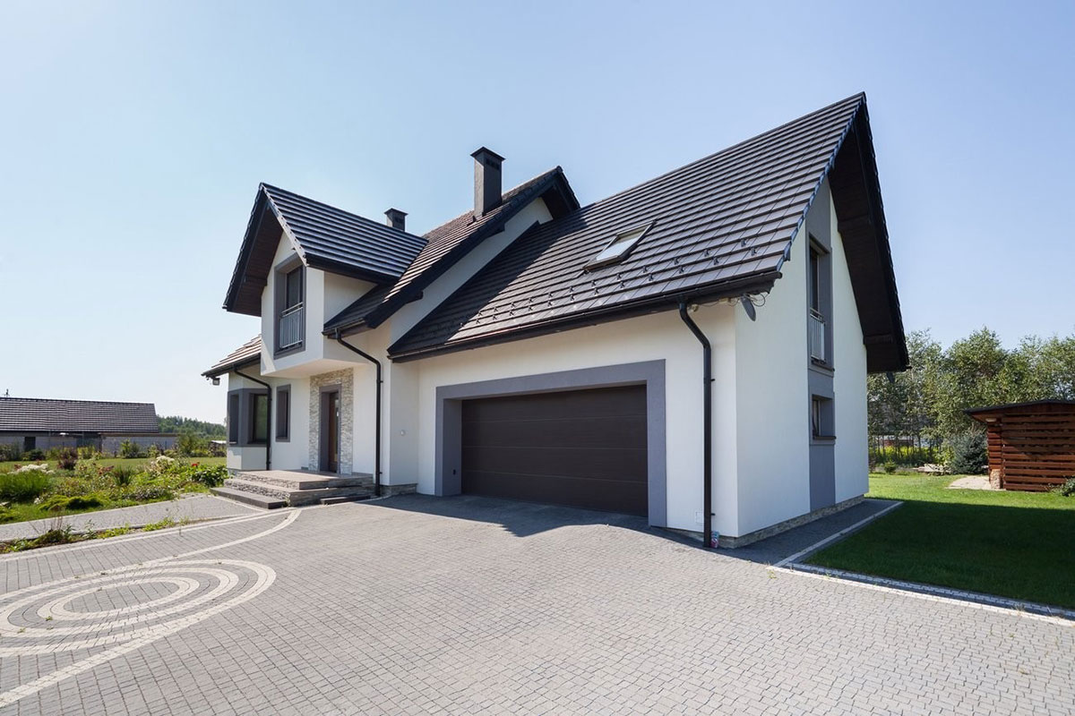 Namo projektas su mansarda 230 m²: 5 Miegamieji, 3 Vonios, Garažas