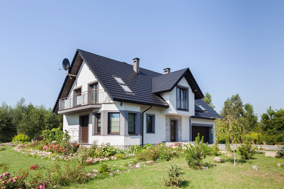 Namo projektas su mansarda 230 m²: 5 Miegamieji, 3 Vonios, Garažas