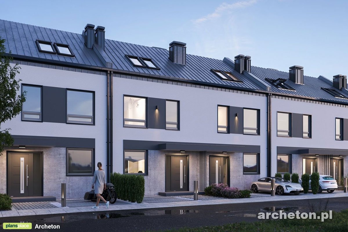 Dviejų aukštų namo projektas 128 m²: 3 Miegamieji, 2 Vonios, Atvira virtuvė, be Garažo