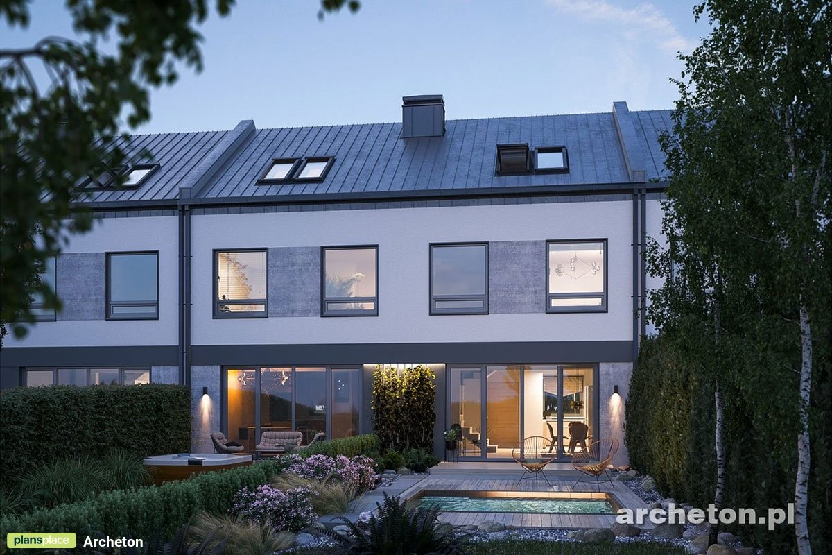 Dviejų aukštų namo projektas 128 m²: 3 Miegamieji, 2 Vonios, Atvira virtuvė, be Garažo