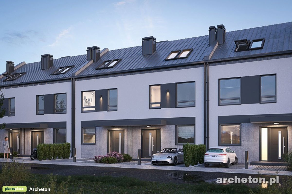 Dviejų aukštų namo projektas 128 m²: 3 Miegamieji, 2 Vonios, Atvira virtuvė, be Garažo