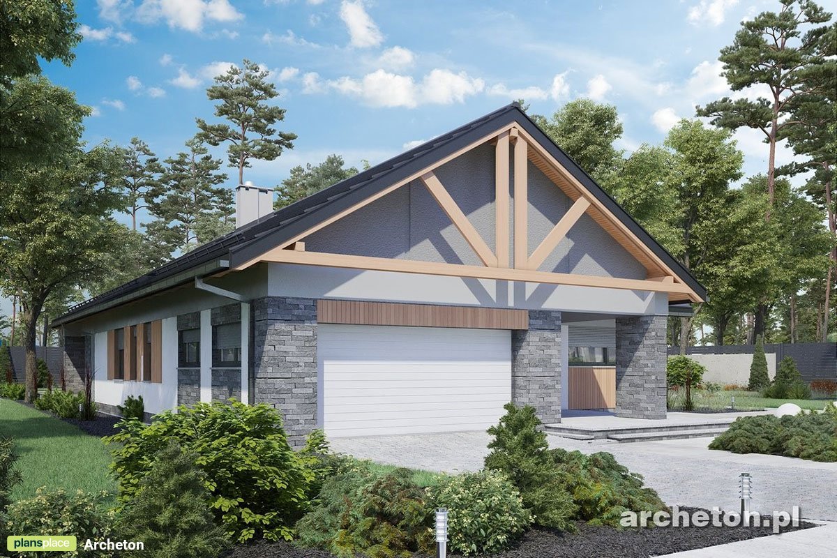 Home Plan with Fireplace in Centre of Large Family Room