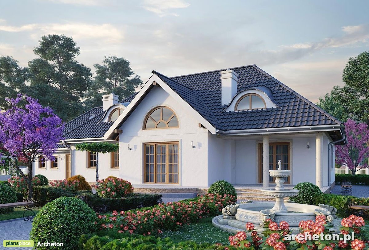 Namo projektas su mansarda 261 m²: 3 Miegamieji, Darbo kambarys, 3 Vonios, Atvira virtuvė, Garažas