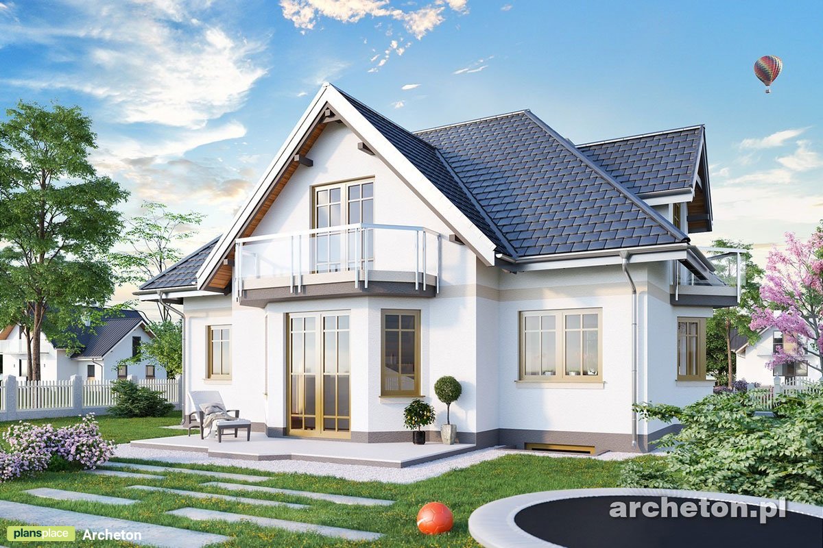 Namo projektas su mansarda + rūsiu 215 m²: 3 Miegamieji, Darbo kambarys, 3 Vonios, Atvira virtuvė, be Garažo