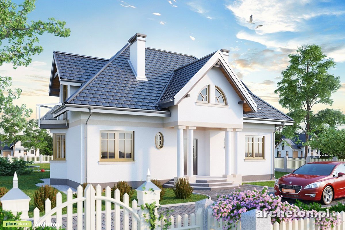 Namo projektas su mansarda + rūsiu 215 m²: 3 Miegamieji, Darbo kambarys, 3 Vonios, Atvira virtuvė, be Garažo