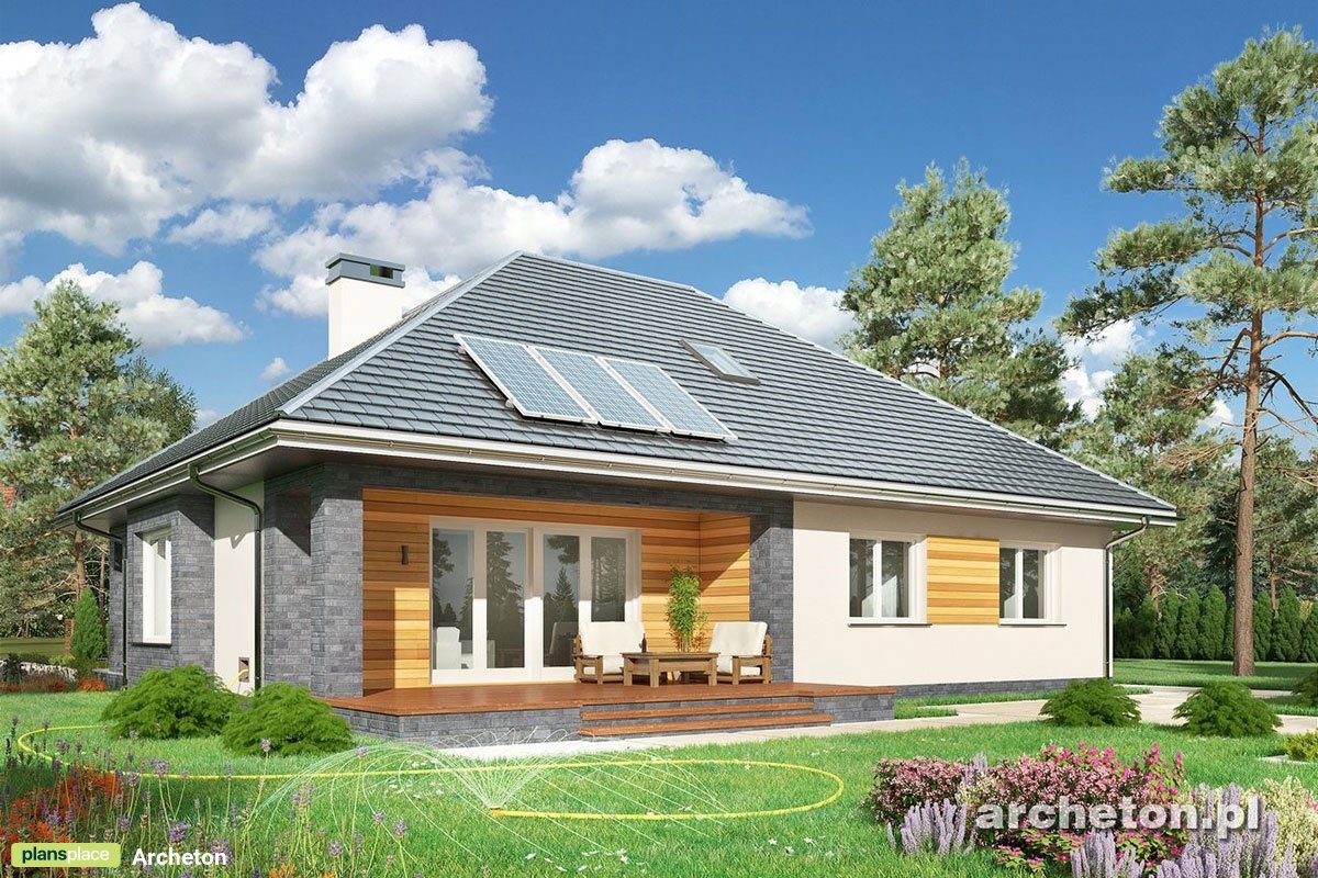 Vieno aukšto namo projektas + rūsiu 255 m²: 3 Miegamieji, 2 Vonios, be Garažo