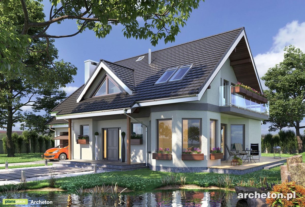 Home Plan with Bonus Room and Bay Window Breakfast Nook