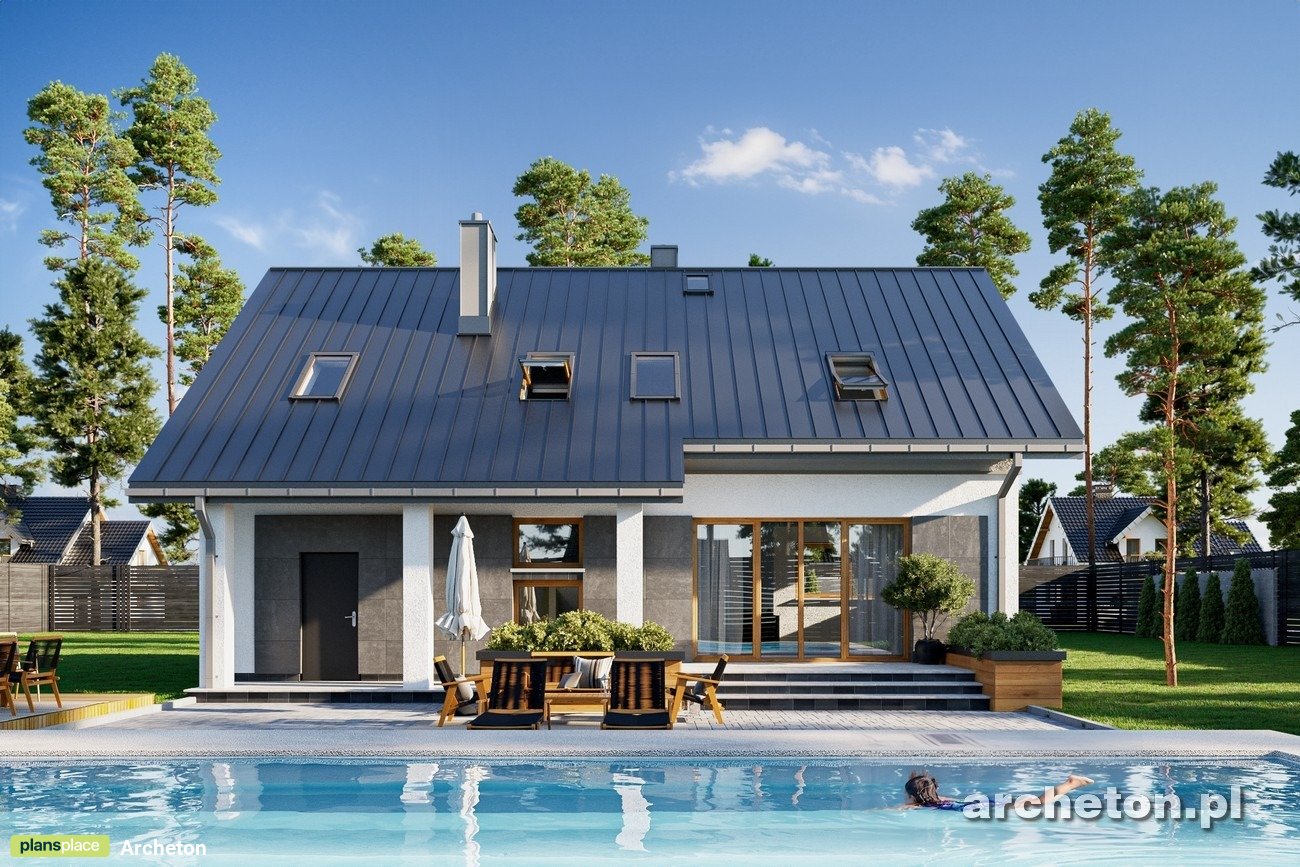 1700 Sq Ft 1.5-Story House Plan with 4 Bedrooms and Garage