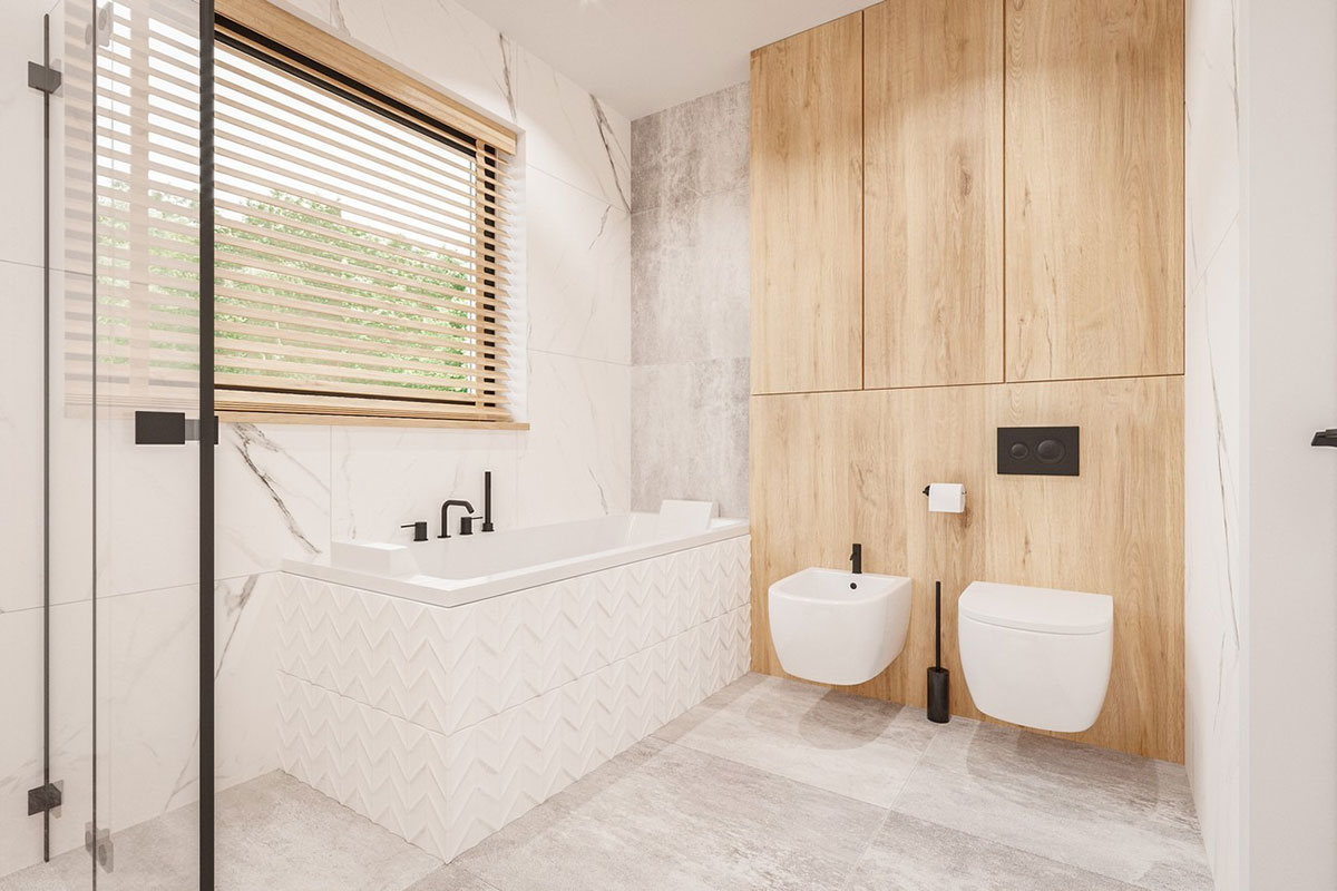 European Duplex Plan with 1500 Sq Ft & 4 Bedrooms Per Unit