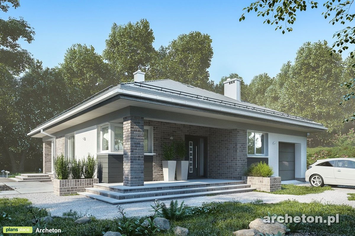 One-Story House Plan with Rear & Front Covered Porches