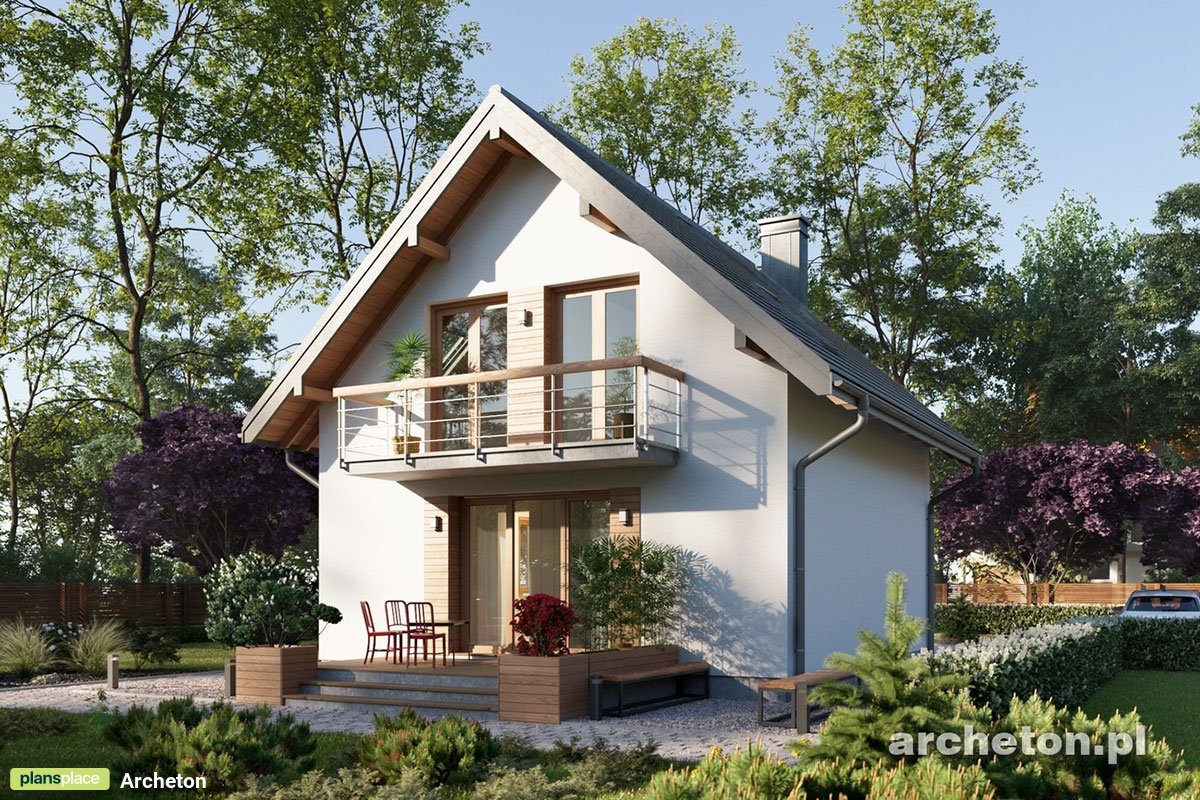 Simple House Plan with 3 Bedrooms and Gable Roof