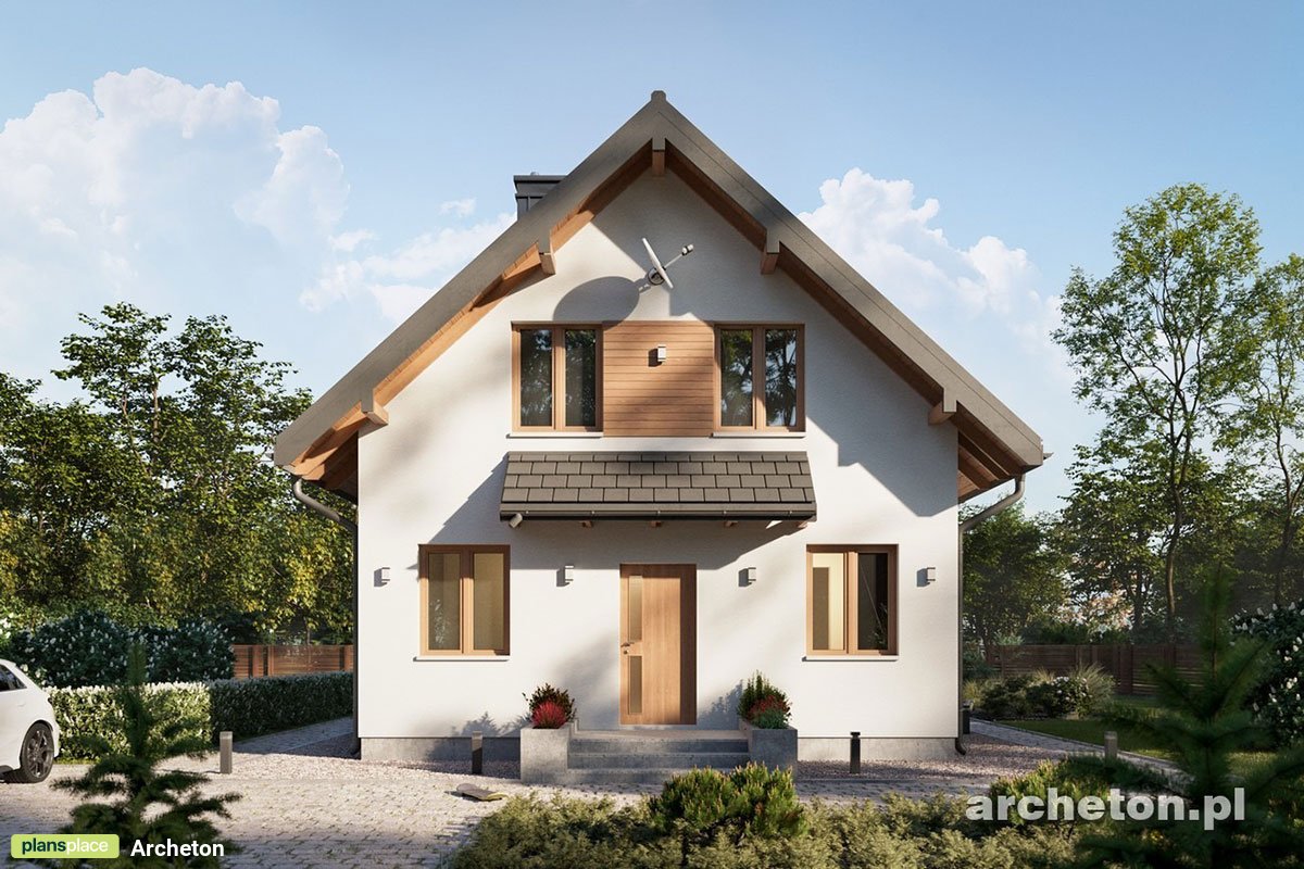 Simple House Plan with 3 Bedrooms and Gable Roof