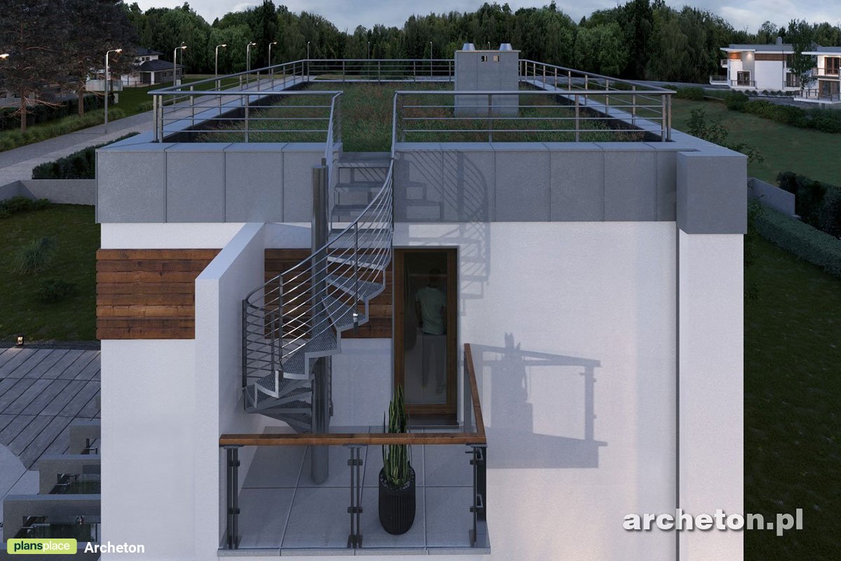 Dviejų aukštų namo projektas + rūsiu 222 m²: 3 Miegamieji, Darbo kambarys, 3 Vonios, Atvira virtuvė, Garažas
