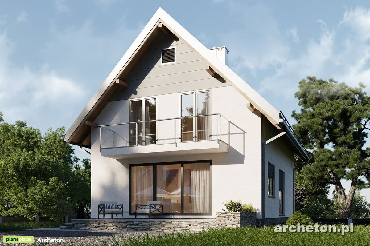 Namo projektas su mansarda + rūsiu 193 m²: 4 Miegamieji, 2 Vonios, Atvira virtuvė, Garažas