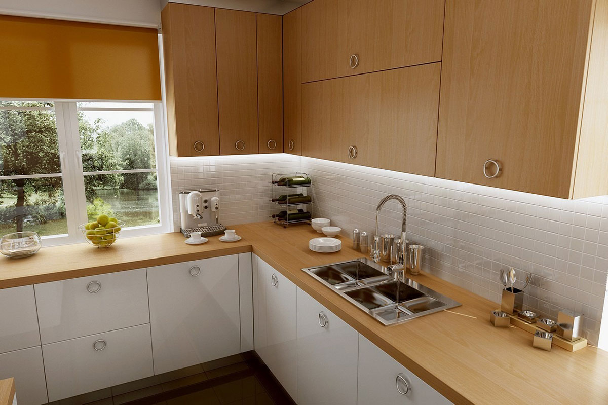 1300 Sq Ft Hipped Roof Cottage House Plan with Fireplace