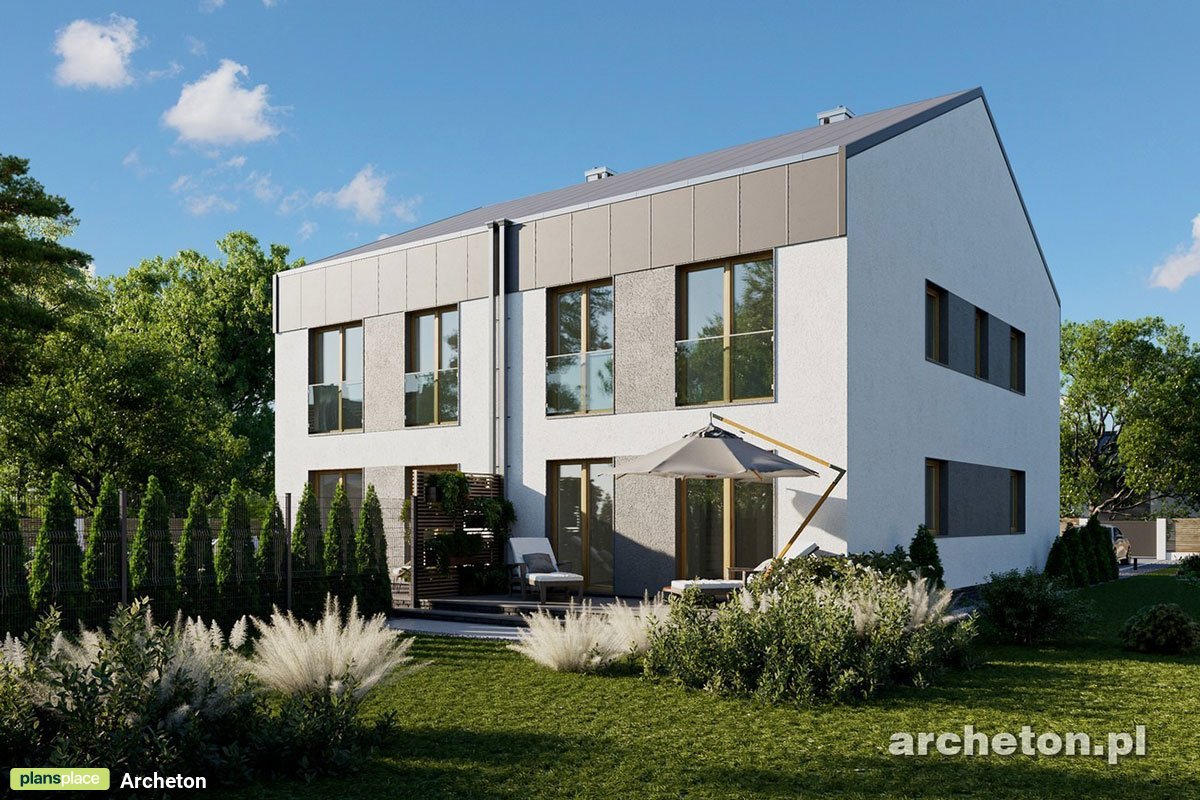 Dviejų aukštų namo projektas 140 m²: 4 Miegamieji, 2 Vonios, Atvira virtuvė, Garažas