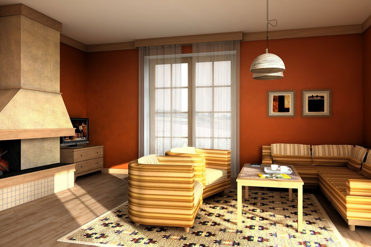 Home Plan with Exercise Room and Bay Window Breakfast Nook