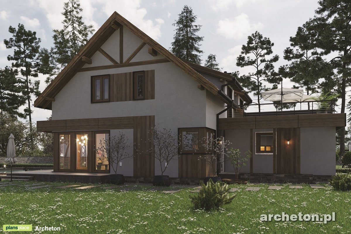 House Plan for Two Families with Garage Extension Forward