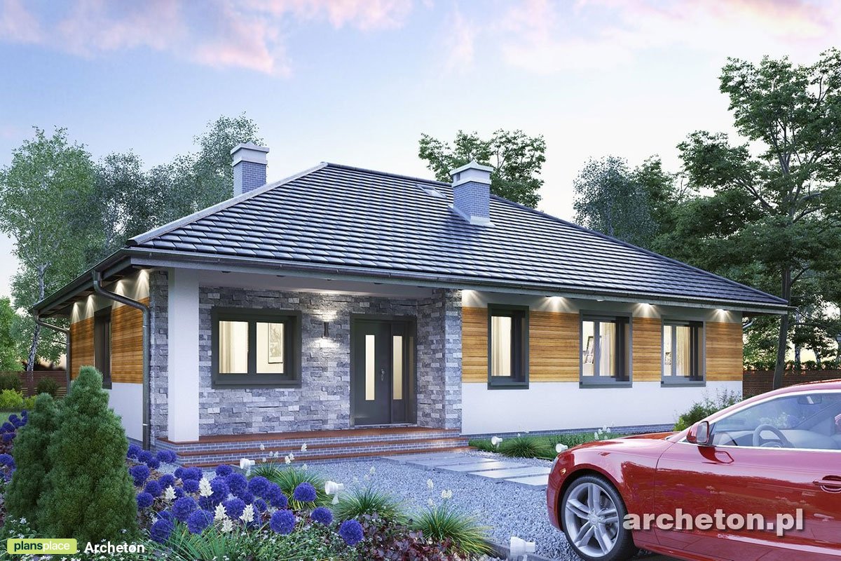 4-Bedroom, 1200 Sq Ft European Floor Plan with Fireplace