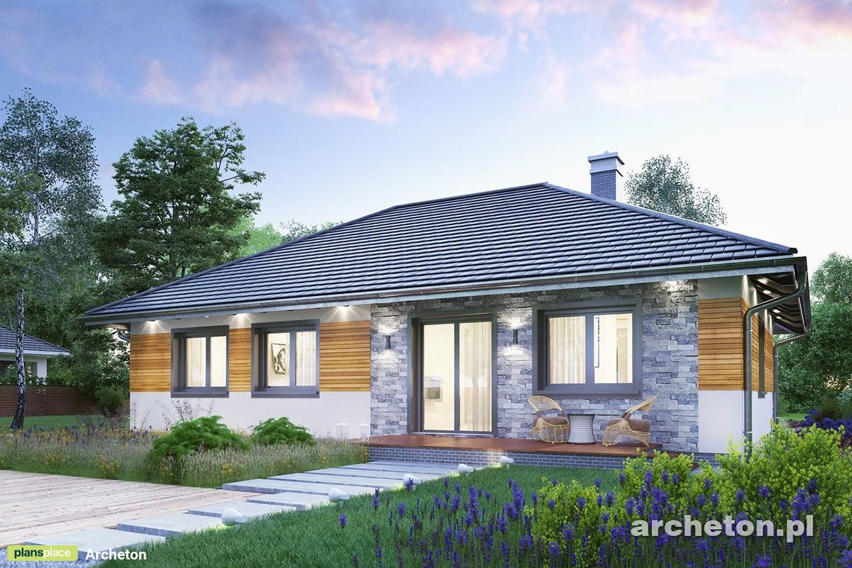 4-Bedroom, 1200 Sq Ft European Floor Plan with Fireplace