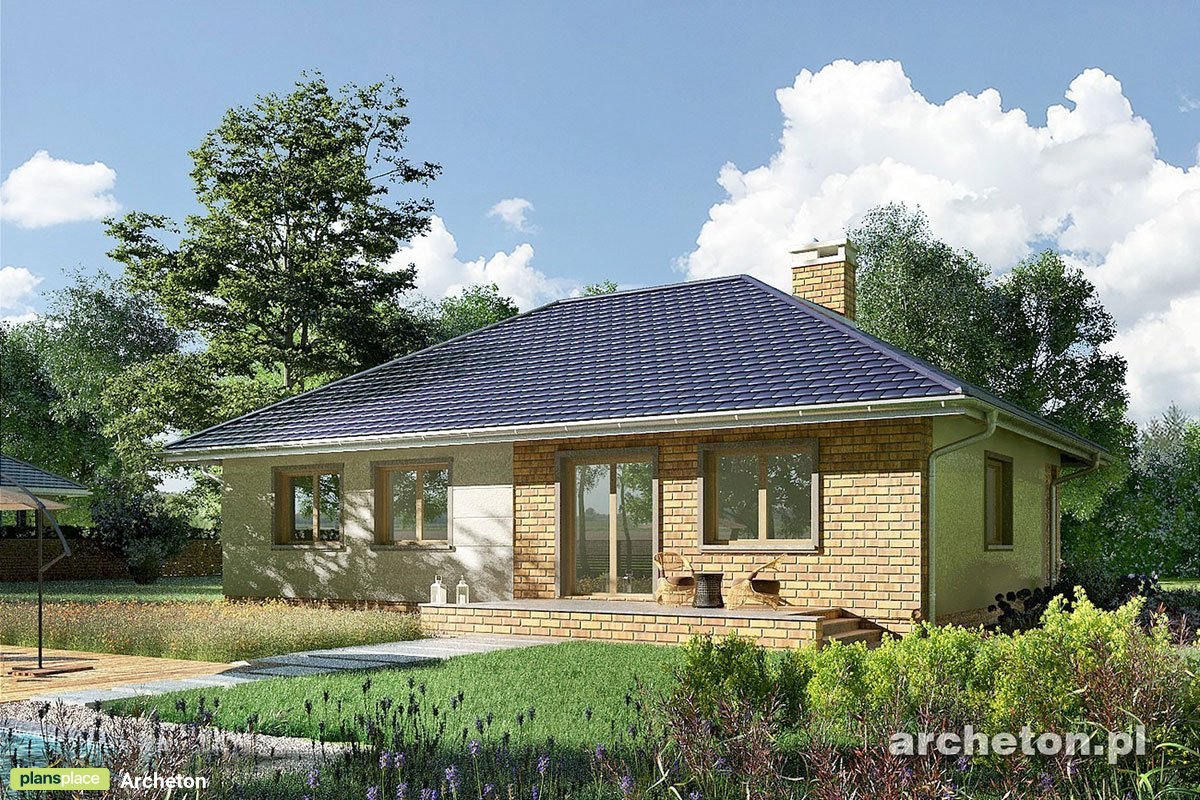 European House with Fireplace and Open Floor Plan