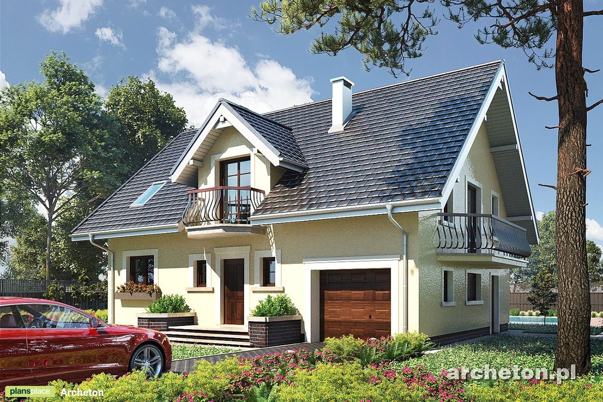 House Plan with Master Suite Upstairs with Private Balcony