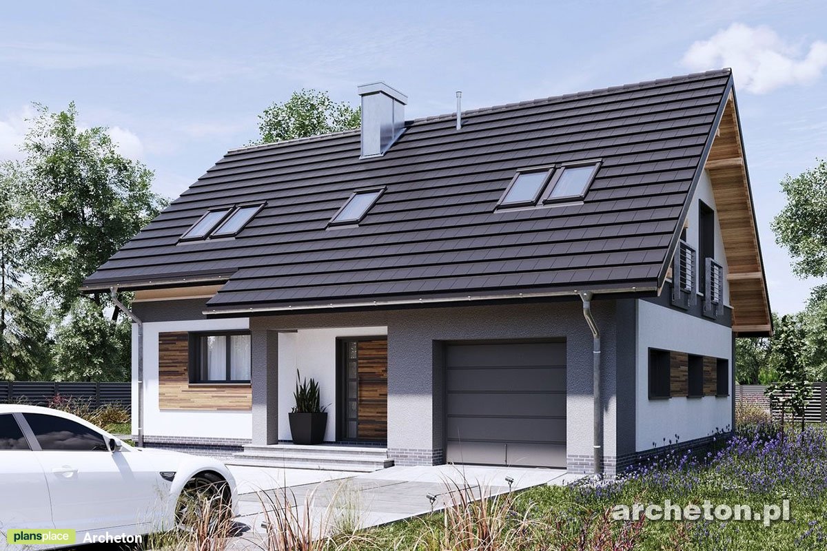 1500 Sq Ft 2-Story House Plan with Back Porch and Garage