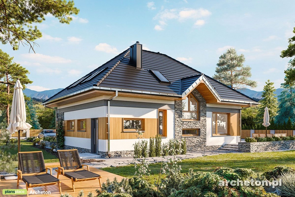 Namo projektas su mansarda 179 m²: 3 Miegamieji, Darbo kambarys, 2 Vonios, Garažas