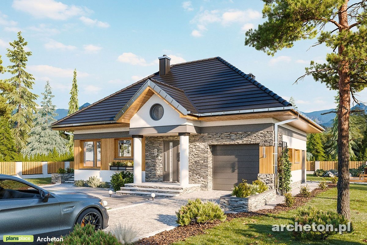 Namo projektas su mansarda 179 m²: 3 Miegamieji, Darbo kambarys, 2 Vonios, Garažas