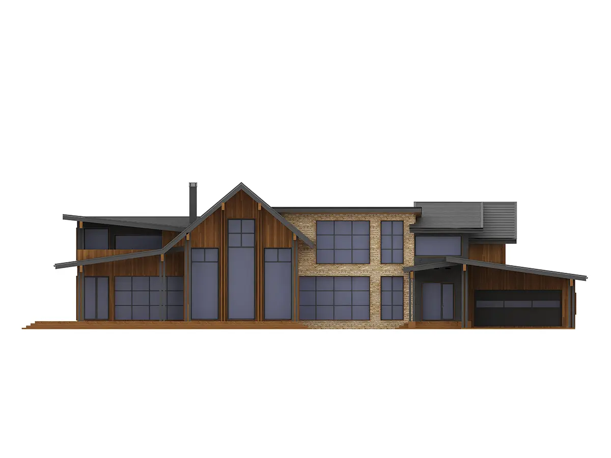 Namo projektas su mansarda 560 m²: 3 Miegamieji, 5 Vonios, be Garažo