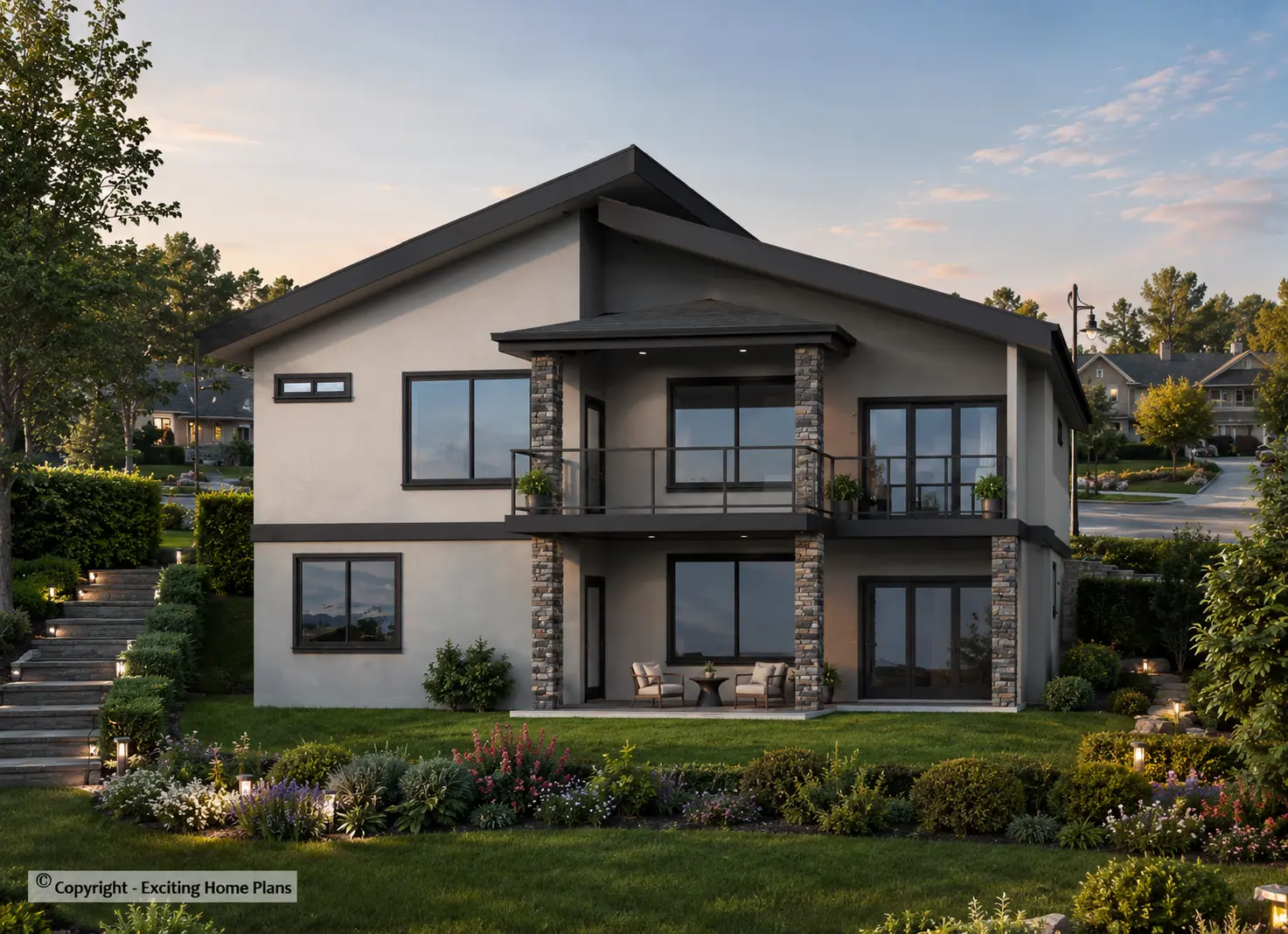 Vieno aukšto namo projektas + rūsiu 313 m²: 5 Miegamieji, 3 Vonios, Atvira virtuvė, Garažas