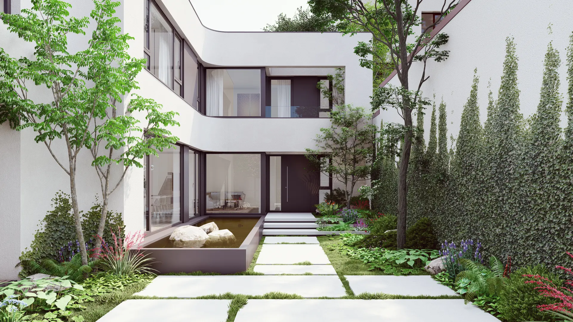Trijų aukštų namo projektas 235 m²: 4 Miegamieji, 3 Vonios, be Garažo