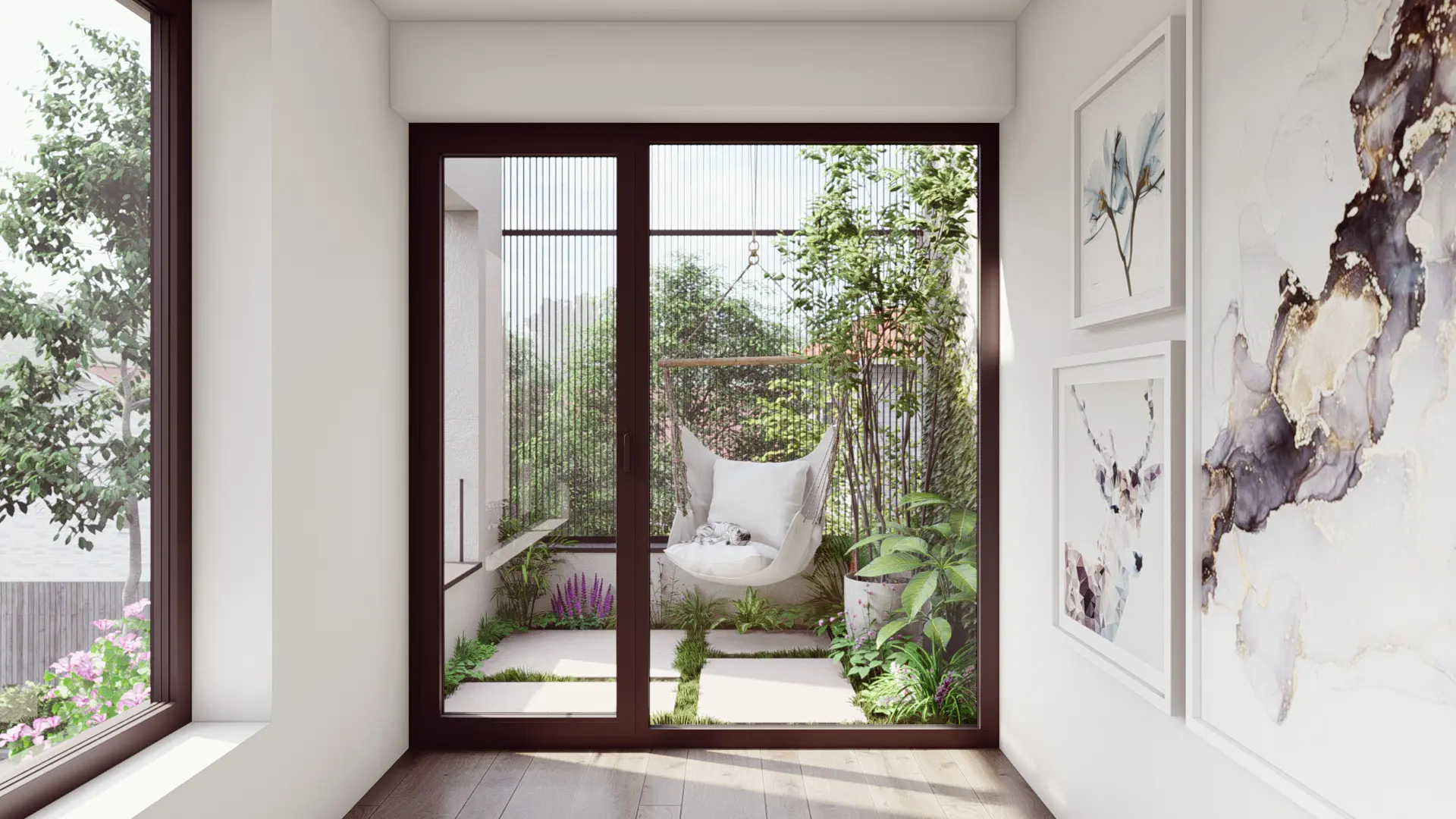 Trijų aukštų namo projektas 235 m²: 4 Miegamieji, 3 Vonios, be Garažo