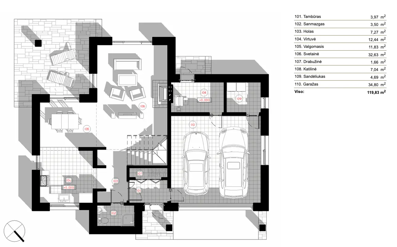 91452R - Pirmas Aukštas