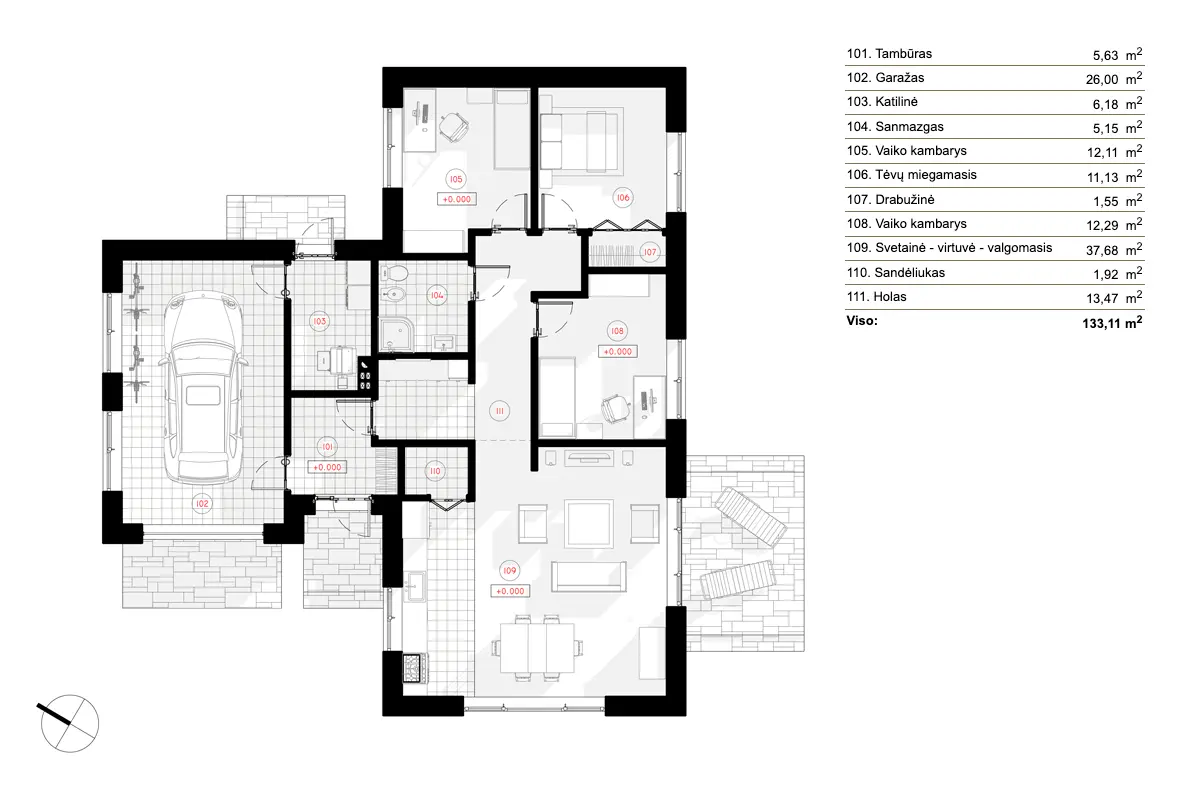 88254R - Pirmas Aukštas