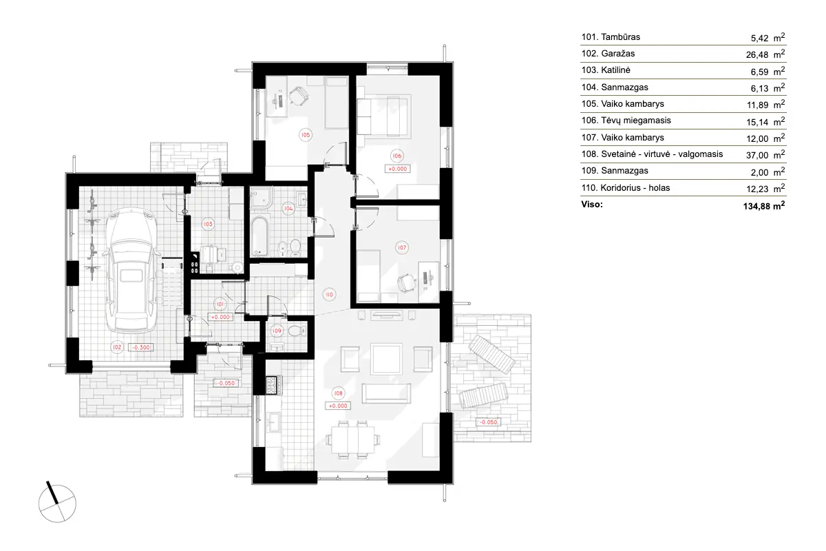 54515R - Pirmas Aukštas