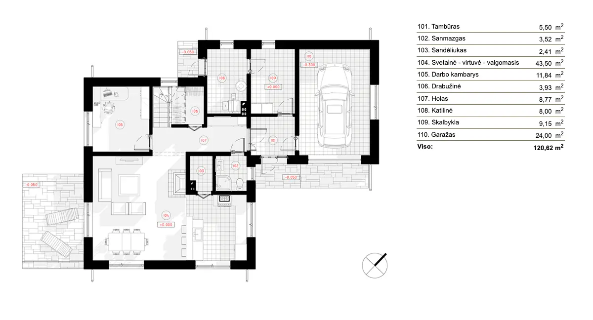 76013R - Pirmas Aukštas