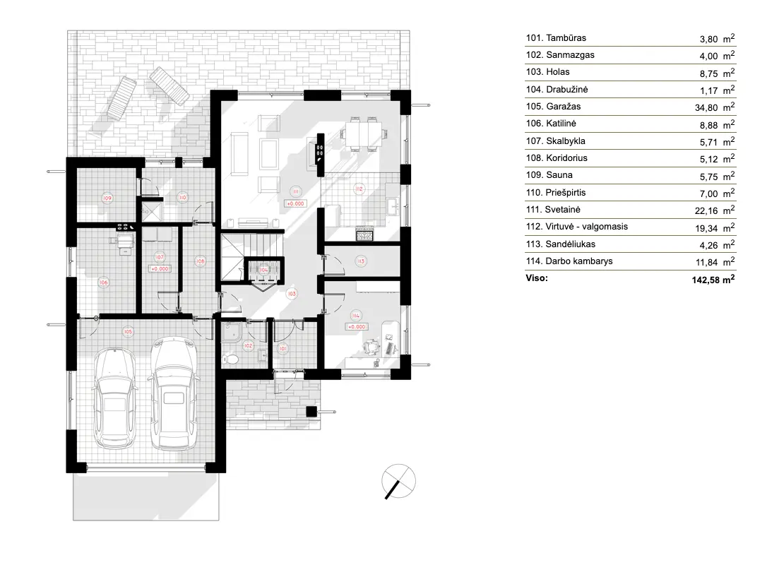 96016R - Pirmas Aukštas