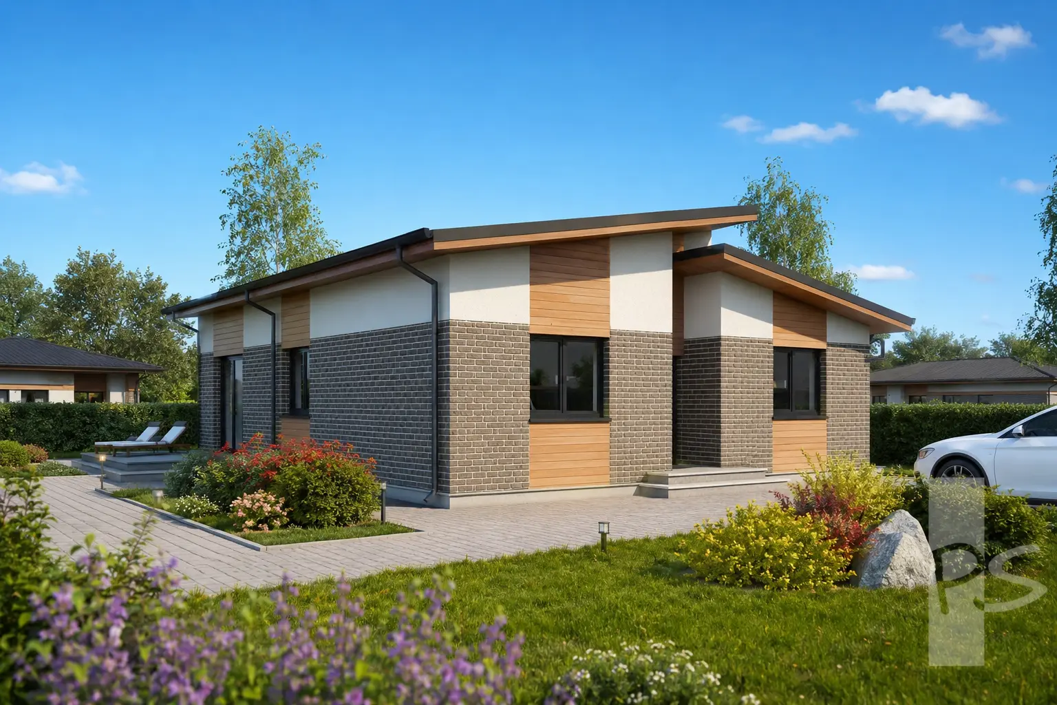 Namo projektas 127 m²: Aukšto, 3 Miegamieji, 1 Vonios