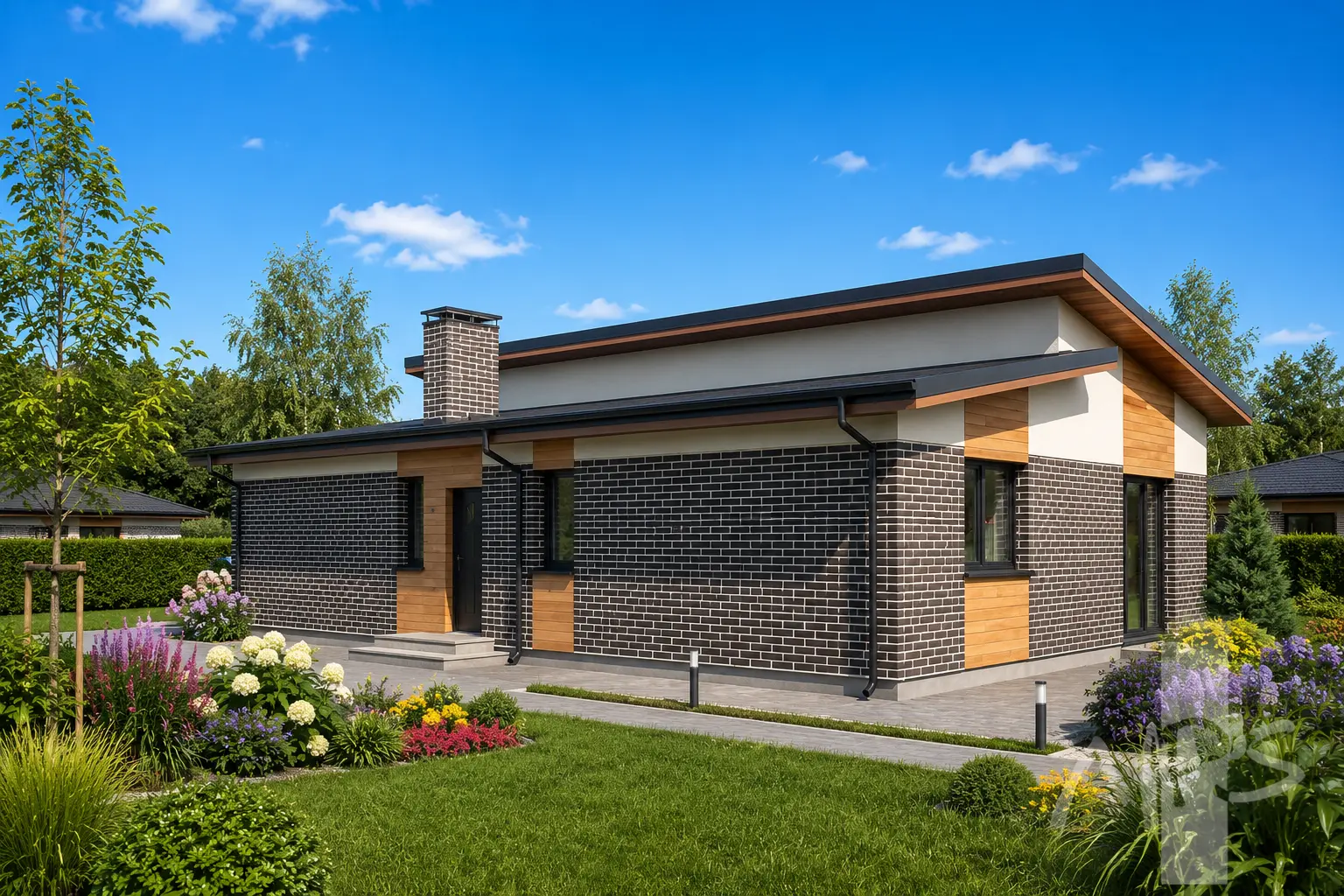 Namo projektas 127 m²: Aukšto, 3 Miegamieji, 1 Vonios