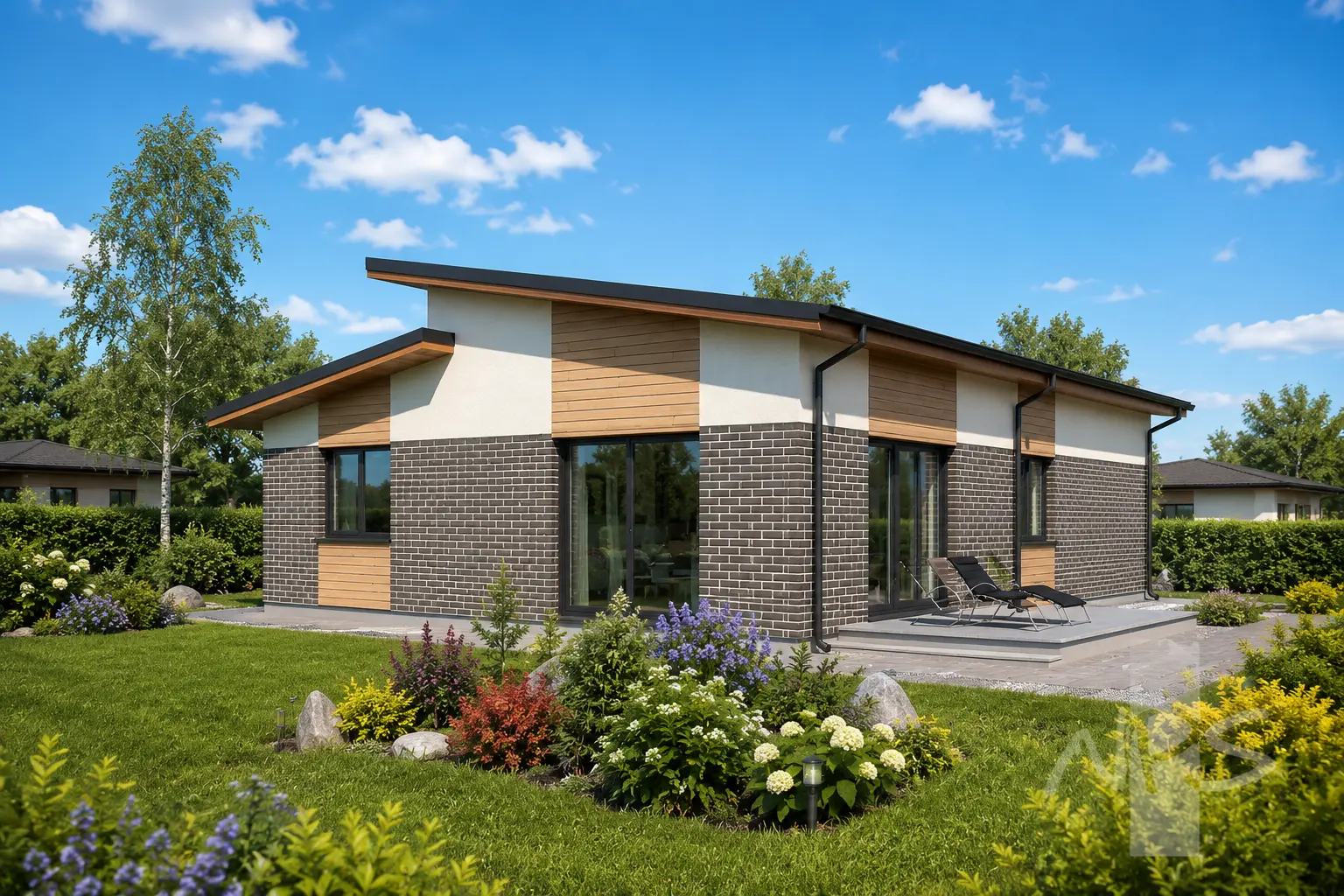 Namo projektas 127 m²: Aukšto, 3 Miegamieji, 1 Vonios