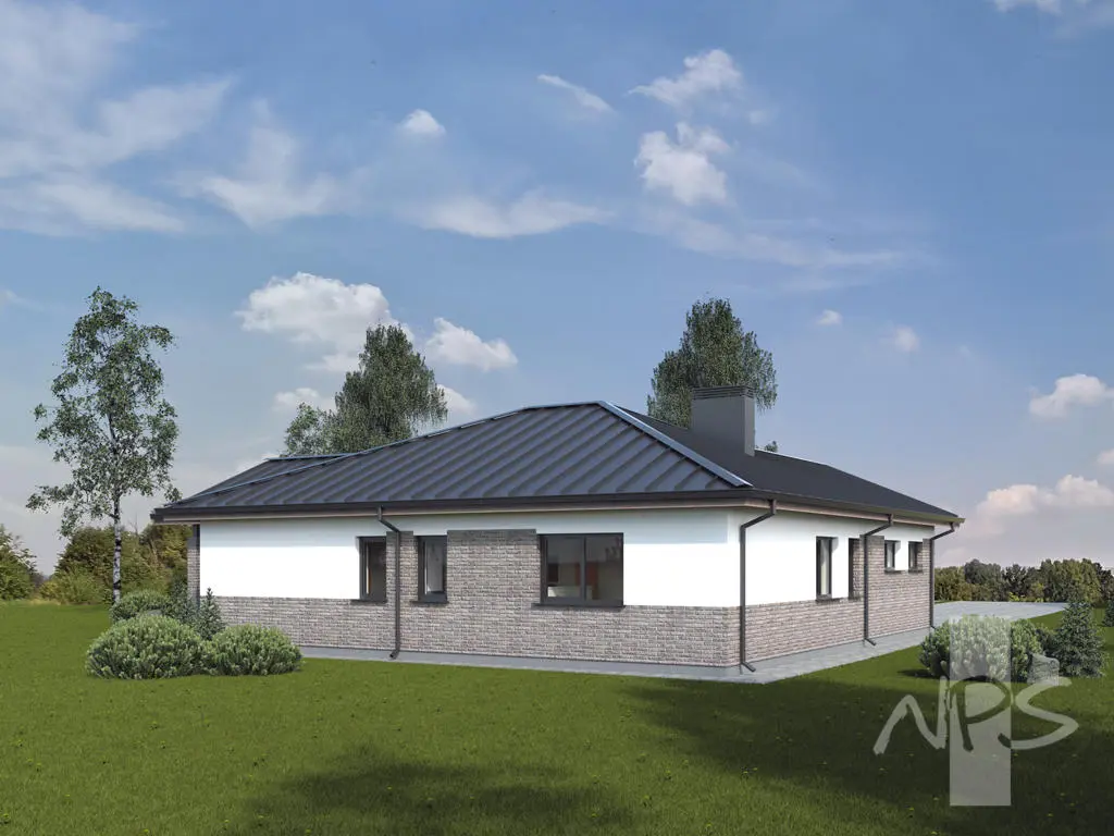 Namo projektas 147 m²: Aukšto, 3 Miegamieji, 2 Vonios, Atvira virtuvė, Garažas