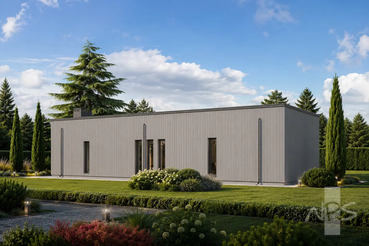 Namo projektas 129 m²: Aukšto, 3 Miegamieji, 2 Vonios, Atvira virtuvė, Garažas
