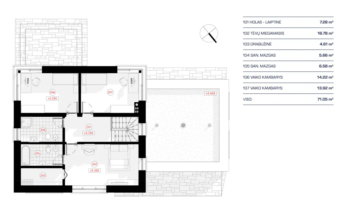 86455R - Antras Aukštas