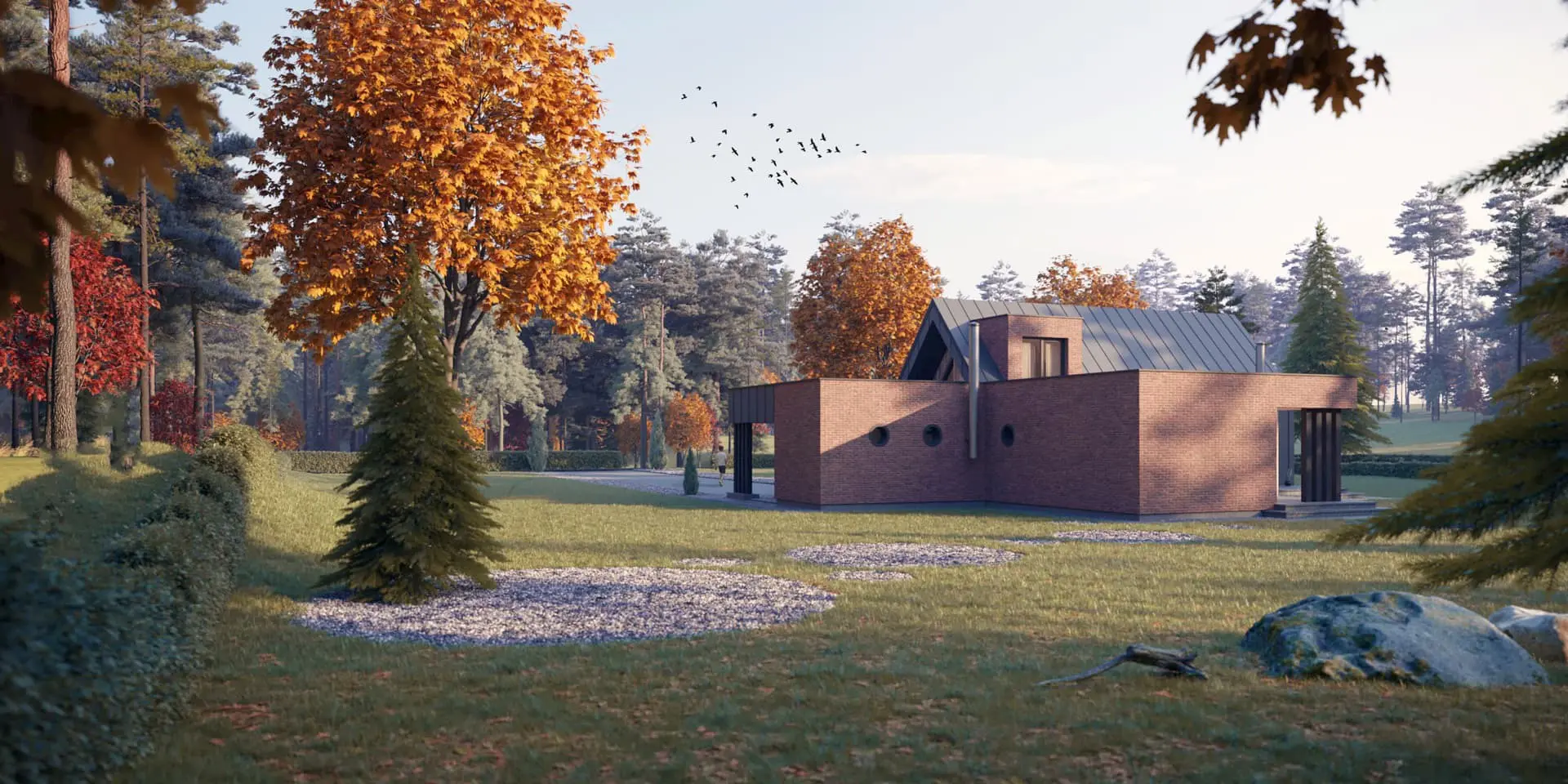 Namo projektas su mansarda 146 m²: 3 Miegamieji, 2 Vonios, be Garažo